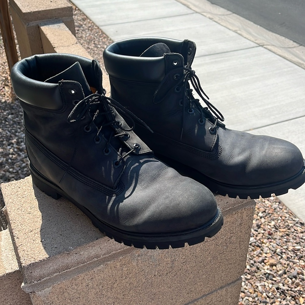 Timberland mens leather suede boots size 15